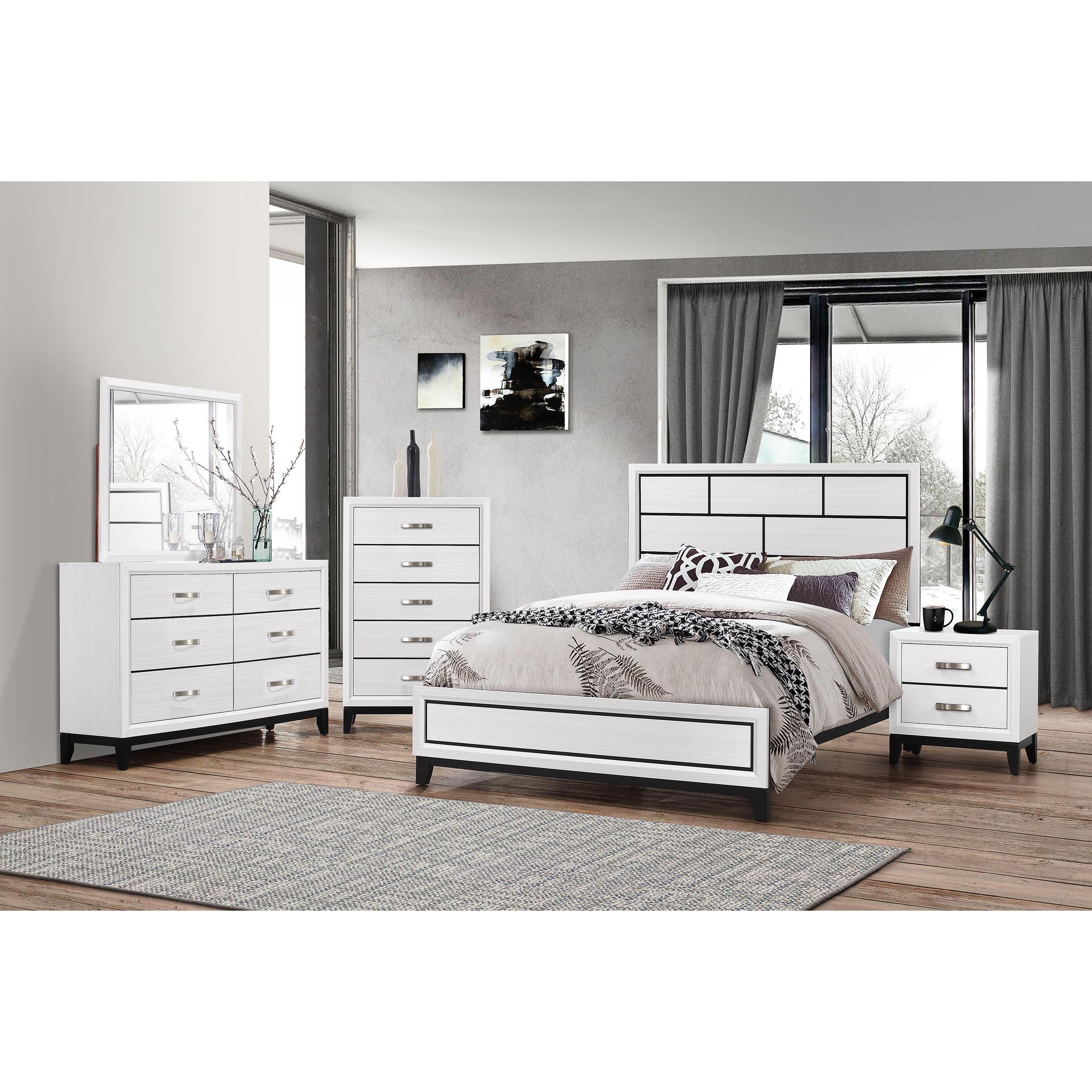 Crown Mark Ackerson B4610 7 pc Queen Panel Bedroom Set IMAGE 1